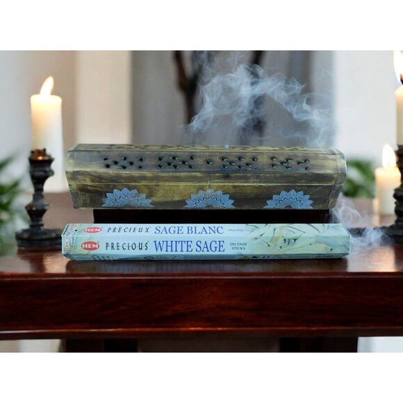 HEM Precious White Sage 20 Incense Sticks Relaxation Meditation - Picture 4 of 11
